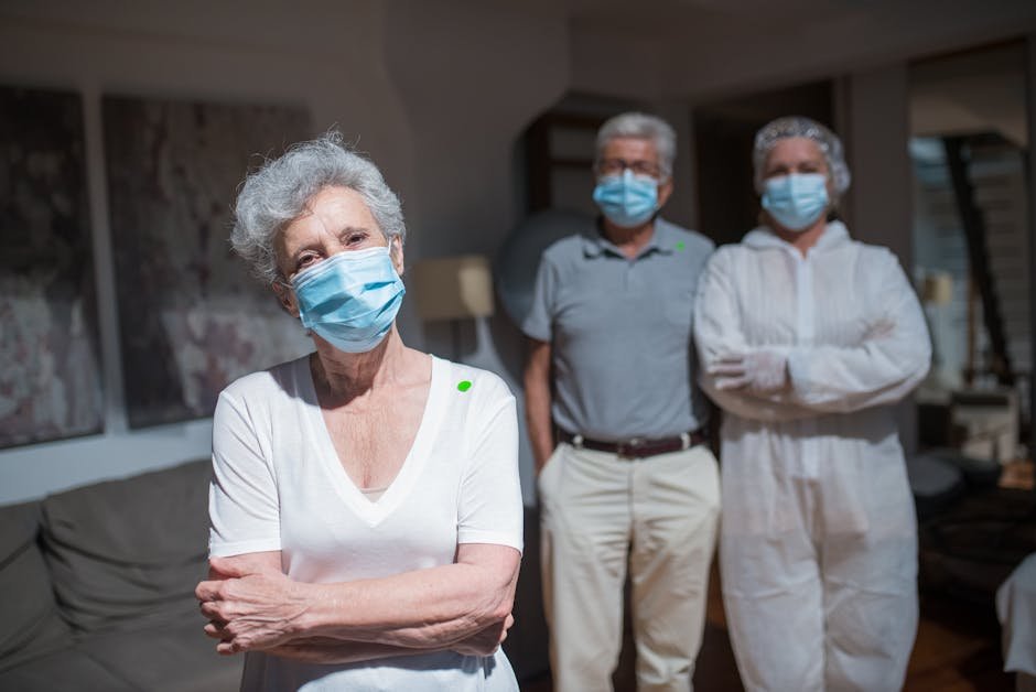 Adult daughter touring nursing home behavioral health wing with social worker