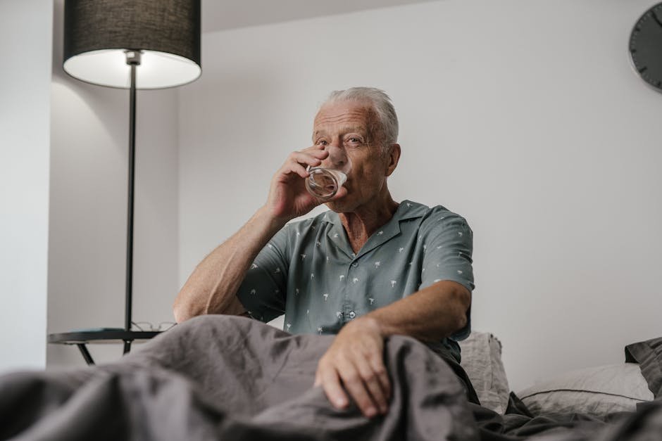 Geriatric psychiatric unit with low beds, grab bars, and bright lighting designed for fall prevention